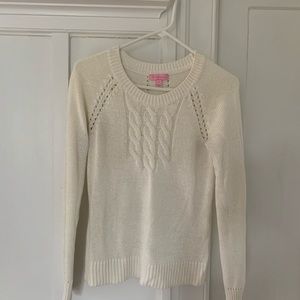 Lily Pulitzer white sweater